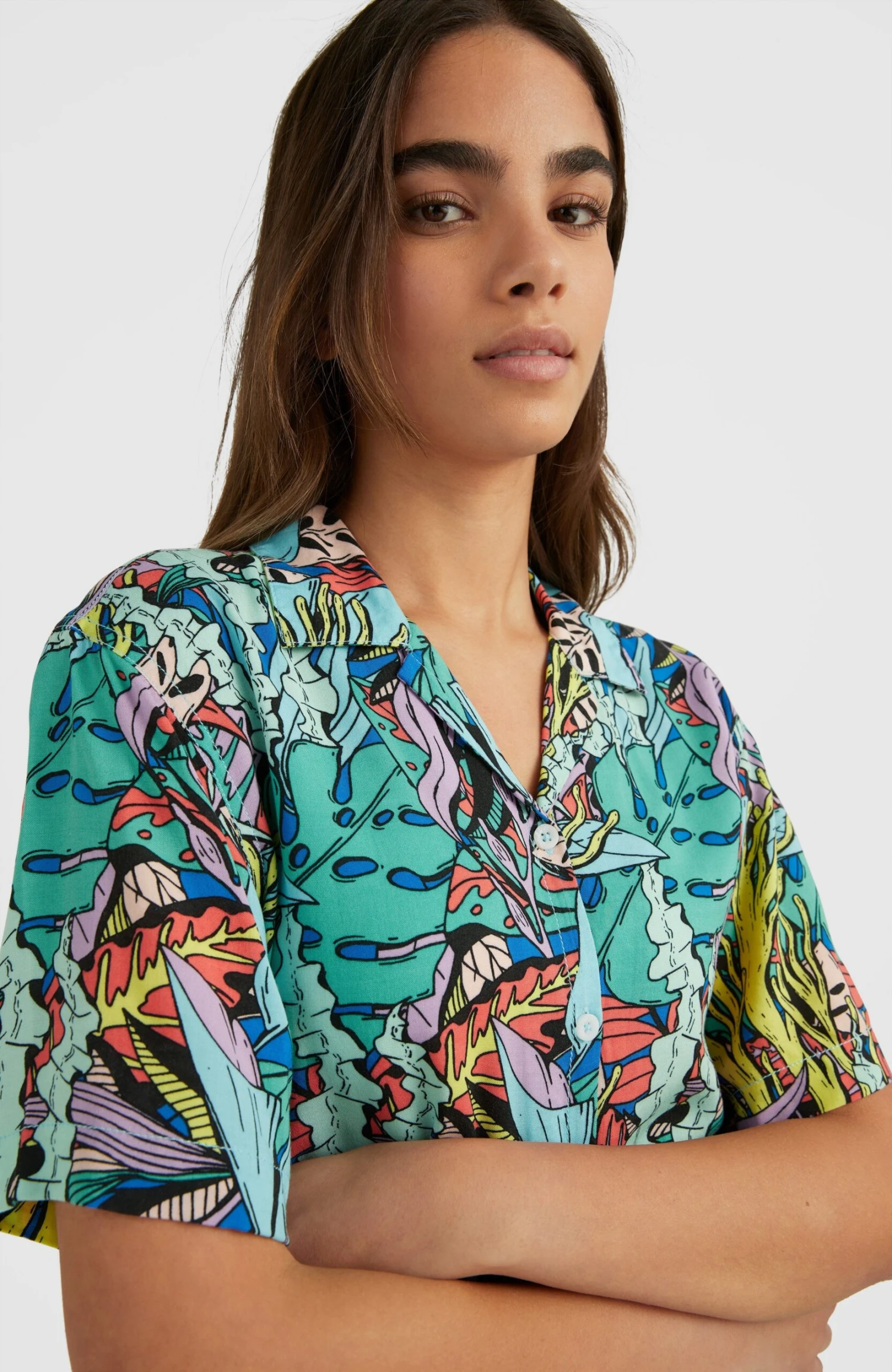 ONeill Ocean Mission Shirt | Blue Comic Seaweed 4 ONeill Ocean Mission Shirt | Blue Comic Seaweed - Image 2