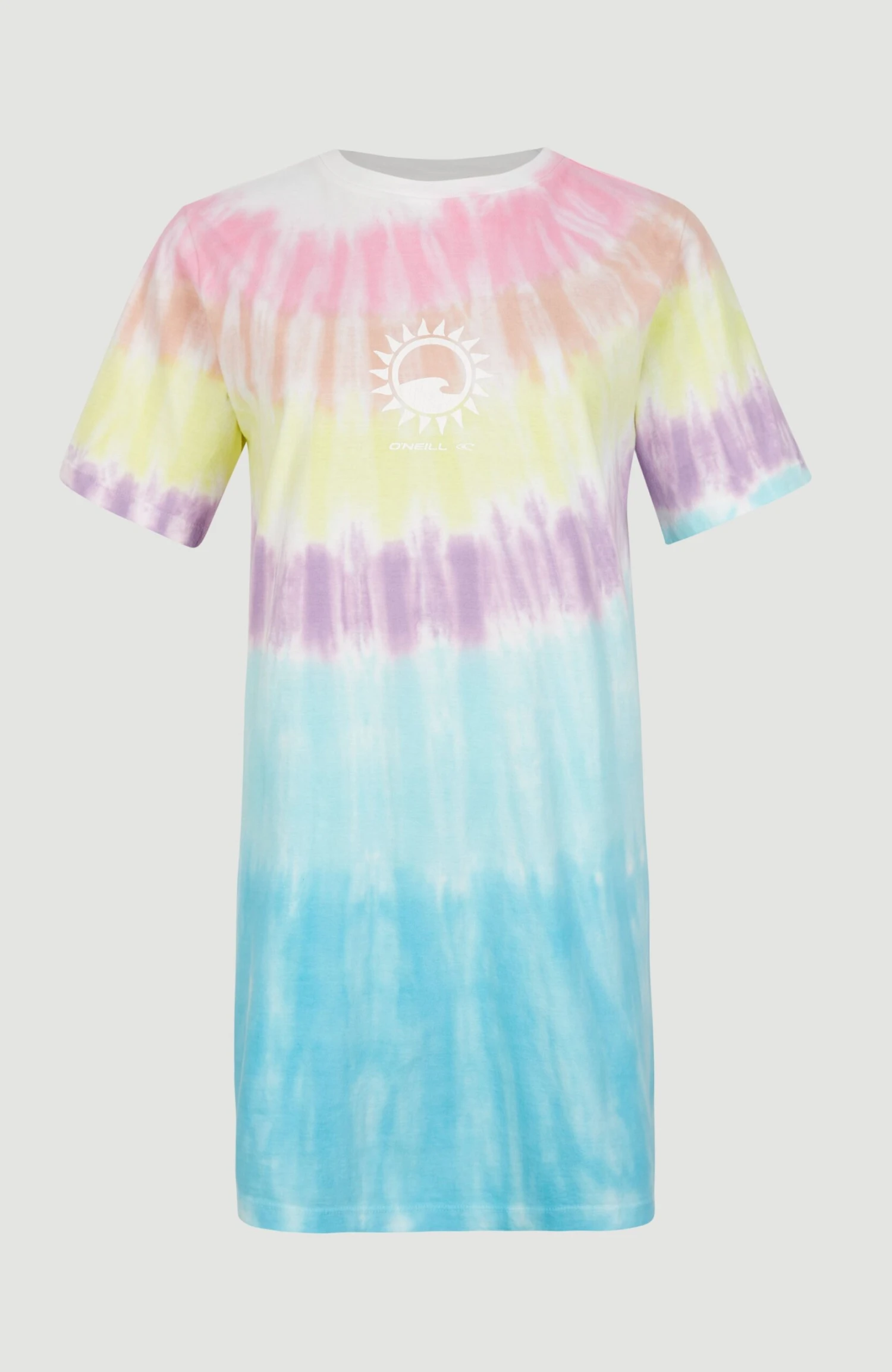 ONeill Women Of The Wave T-Shirt Dress | Blue Tie Dye 2 ONeill Women Of The Wave T-Shirt Dress | Blue Tie Dye