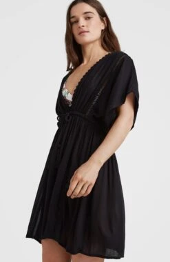 ONeill Mona Beach Cover Up | Black Out -ONeill Fashion Shop 1300047 19010 03 MODEL
