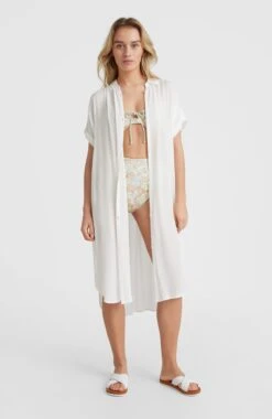 ONeill Cali Beach Shirt Dress | Snow White