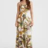 ONeill Quorra Maxi Dress | White Tropical Flower -ONeill Fashion Shop 1300049 31022 01 MODEL