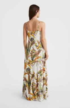 ONeill Quorra Maxi Dress | White Tropical Flower 11 ONeill Quorra Maxi Dress | White Tropical Flower -ONeill Fashion Shop 1300049 31022 04 MODEL