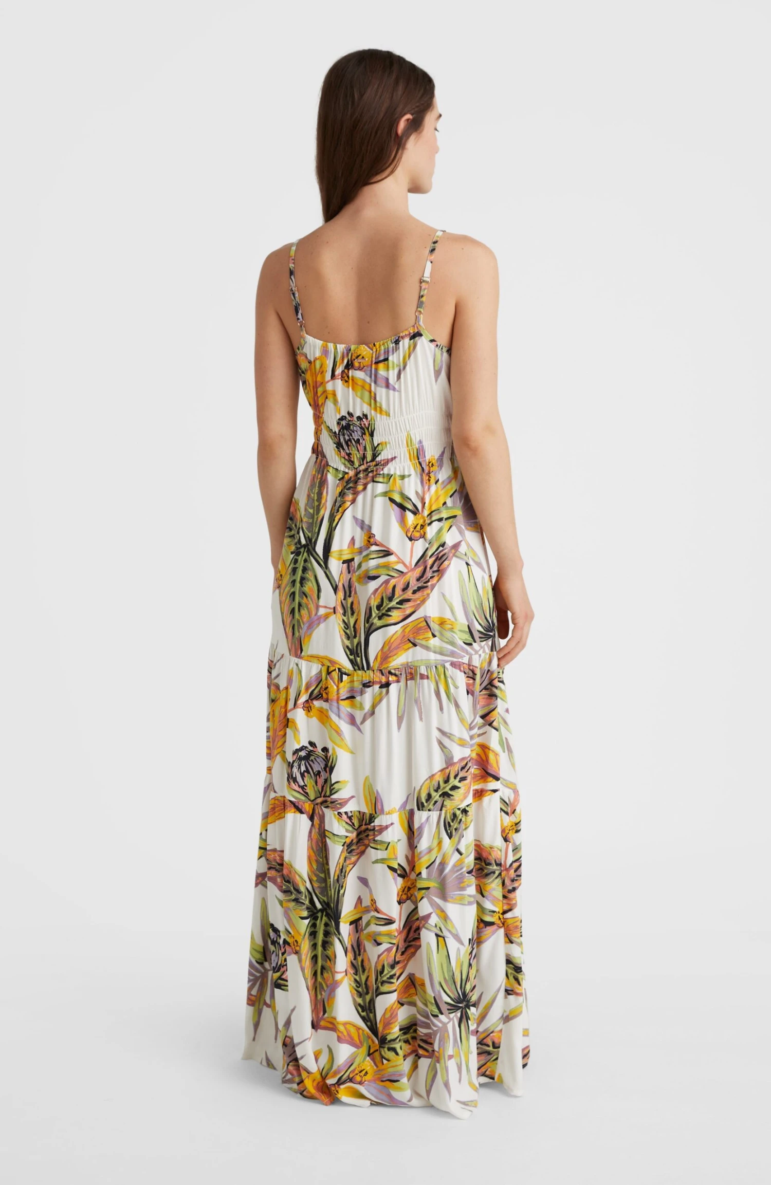 ONeill Quorra Maxi Dress | White Tropical Flower 6 ONeill Quorra Maxi Dress | White Tropical Flower - Image 4