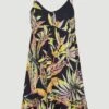 ONeill Malu Beach Dress | Black Tropical Flower -ONeill Fashion Shop 1300051 39033 10 PACK