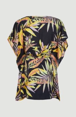 ONeill Hana Beach Cover Up | Black Tropical Flower -ONeill Fashion Shop 1300052 39033 11 PACK