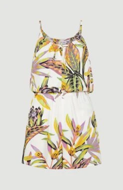 ONeill Leina Playsuit | White Tropical Flower