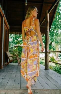 ONeill Alba Jumpsuit | Yellow Scarf Print