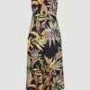 ONeill Alba Jumpsuit | Black Tropical Flower -ONeill Fashion Shop 1300054 39033 10 PACK