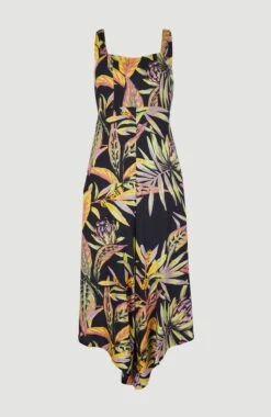 ONeill Alba Jumpsuit | Black Tropical Flower