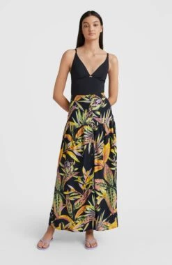ONeill Alofa Maxi Skirt | Black Tropical Flower