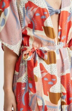 ONeill Imo Kimono | Patchwork Print -ONeill Fashion Shop 1300089 32520 02 MODEL