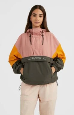 ONeill Modular Anorak Jacket | Ash Rose Colour Block
