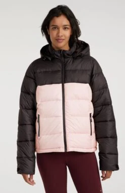 ONeill O'Riginals Puffer Jacket | Peach Whip Colour Block