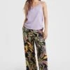 ONeill Malia High-Waist Beach Pants | Black Tropical Flower -ONeill Fashion Shop 1550059 39033 01 MODEL