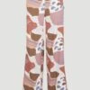 ONeill Lulu Wide Leg High-Waist Sweatpants | Patchwork Print