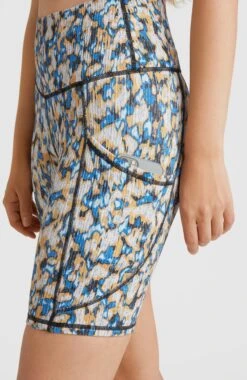 ONeill Hike Ribbed High-Waist Shorts | Blue Minimal Camo 11 ONeill Hike Ribbed High-Waist Shorts | Blue Minimal Camo -ONeill Fashion Shop 1700037 35092 02 MODEL