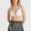 ONeill Java Wave High-Waist Shorts | White . Black Comic Seaweed