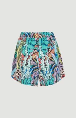 ONeill Java Wave High-Waist Shorts | Blue Comic Seaweed -ONeill Fashion Shop 1700038 35096 11 PACK