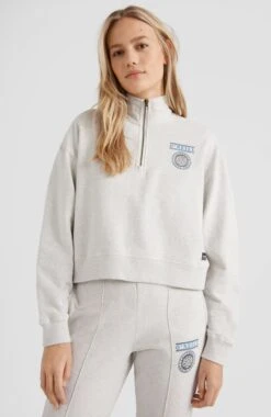 ONeill Surf State Half Zip Sweatshirt | White Melange