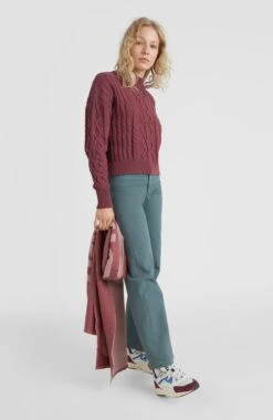 ONeill Cable Knit Pullover | Nocturne 11 ONeill Cable Knit Pullover | Nocturne -ONeill Fashion Shop 1750037 13013 04 MODEL