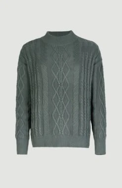 ONeill Cable Knit Pullover | Balsam Green