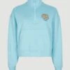 ONeill Cove Half Zip Crew Sweatshirt | Blue Topaz 2 ONeill Cove Half Zip Crew Sweatshirt | Blue Topaz -ONeill Fashion Shop 1750043 15044 10 PACK