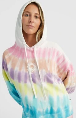 ONeill Women Of The Wave Hoodie | Blue Tie Dye -ONeill Fashion Shop 1750046 35046 03 MODEL