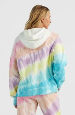 ONeill Women Of The Wave Hoodie | Blue Tie Dye -ONeill Fashion Shop 1750046 35046 04 MODEL