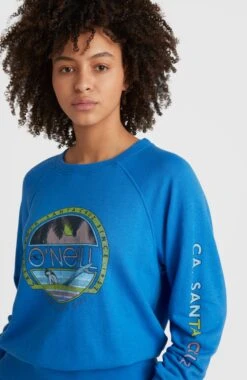 ONeill Cult Shift Crew Sweatshirt | Princess Blue -ONeill Fashion Shop 1750047 15045 02 MODEL