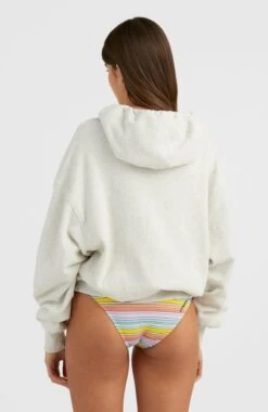 ONeill Cult Shift Hoodie | White Melange -ONeill Fashion Shop 1750048 11012 04 MODEL