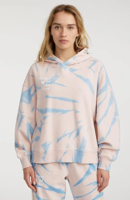 ONeill Women Of The Wave Hoodie | Pink Tie Dye 6 ONeill Women Of The Wave Hoodie | Pink Tie Dye -ONeill Fashion Shop 1750091 34014 01 MODEL