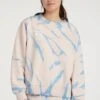 ONeill Women Of The Wave Sweatshirt | Pink Tie Dye -ONeill Fashion Shop 1750092 34014 01 MODEL