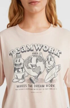 ONeill Stream T-Shirt | Peach Whip 9 ONeill Stream T-Shirt | Peach Whip -ONeill Fashion Shop 1850072 14021 02 MODEL