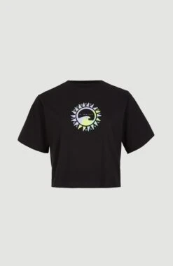 ONeill Women Of The Wave Cropped T-Shirt | Black Out