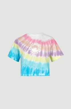 ONeill Women Of The Wave Cropped T-Shirt | Blue Tie Dye -ONeill Fashion Shop 1850087 35046 10 PACK