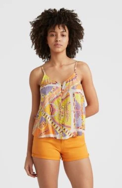 ONeill Tiare Woven Tanktop | Yellow Scarf Print