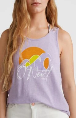 ONeill Luana Graphic Tanktop | Purple Rose -ONeill Fashion Shop 1850093 14513 02 MODEL