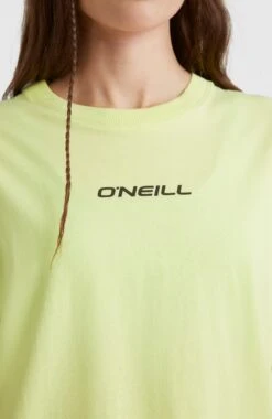ONeill Future Surf Loose Long T-Shirt | Sunny Lime -ONeill Fashion Shop 1850096 12014 03 MODEL