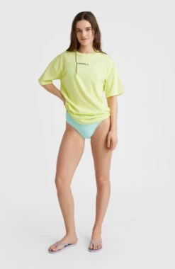 ONeill Future Surf Loose Long T-Shirt | Sunny Lime -ONeill Fashion Shop 1850096 12014 04 MODEL