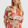 ONeill Tidda Woven Top | Patchwork Print