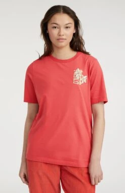 ONeill Allora Graphic T-Shirt | Red Orcher