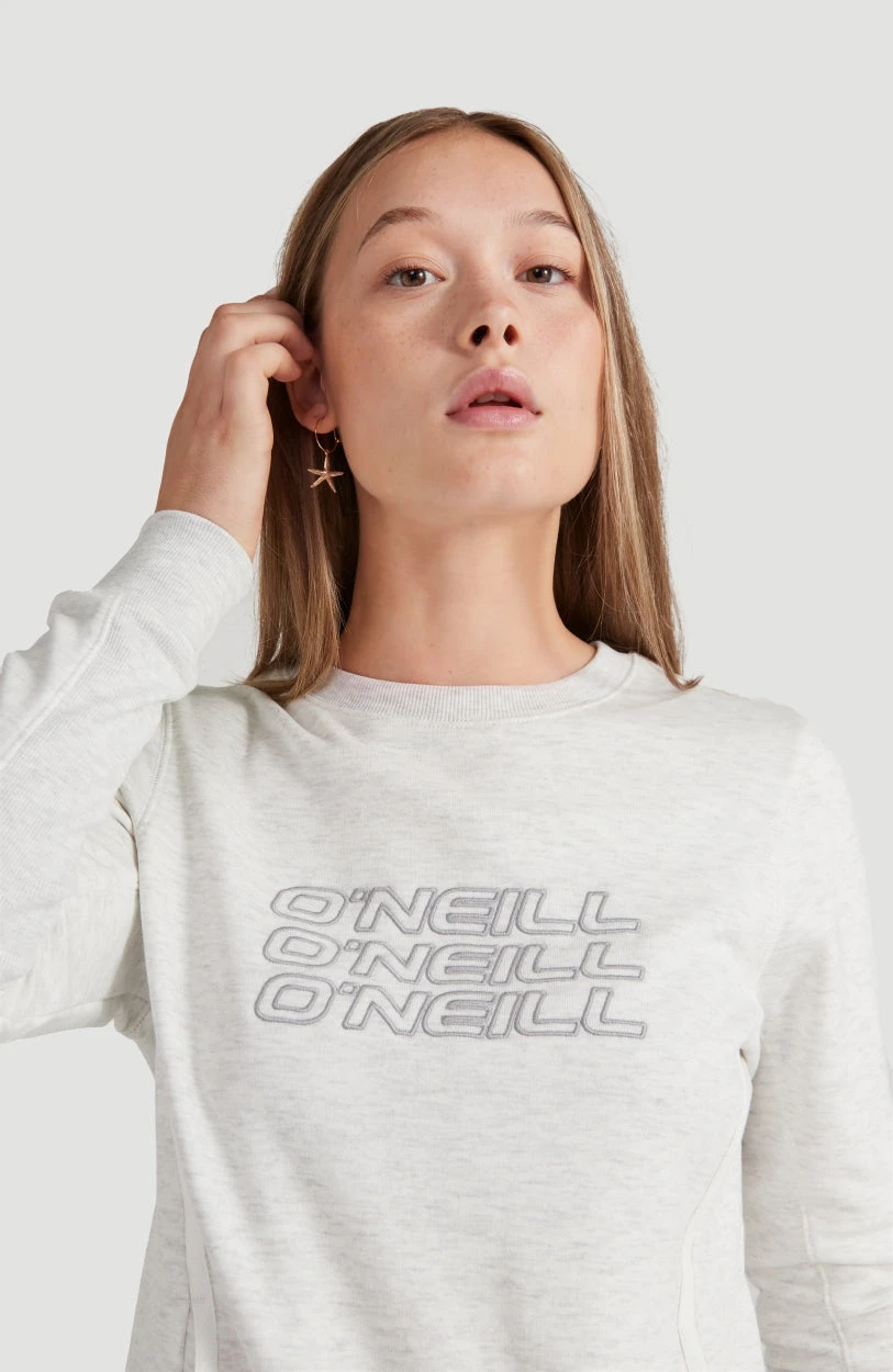 ONeill O'Neill Triple Stack Crew Sweatshirt | White Melee 5 ONeill O'Neill Triple Stack Crew Sweatshirt | White Melee - Image 3