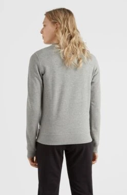 ONeill Circle Surfer Crew Sweatshirt | Silver Melee -ONeill Fashion Shop N1750002 18013 03 MODEL